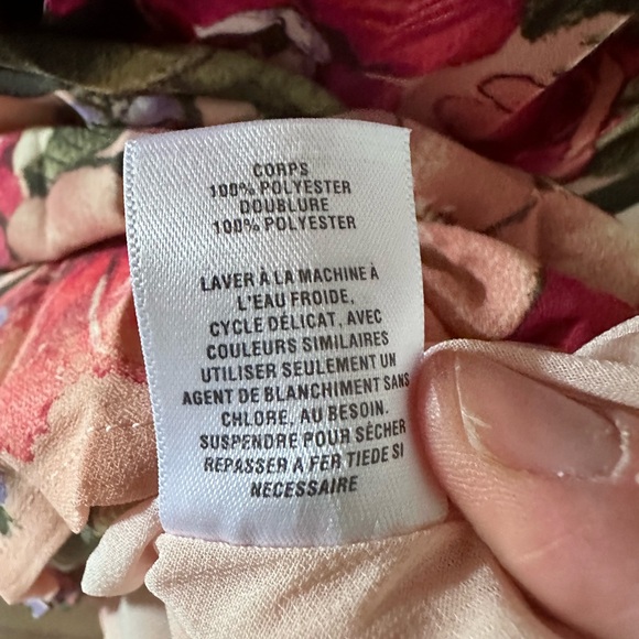 NWT Leith Coral and Pink Floral Midi Dress with Pleated Skirt M - Picture 12 of 15